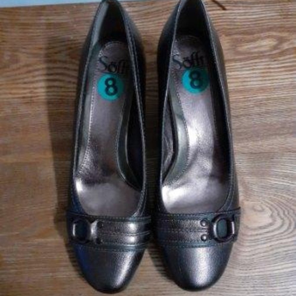 Brown/Metallic Wedges